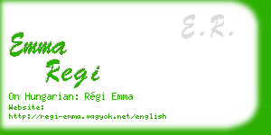 emma regi business card